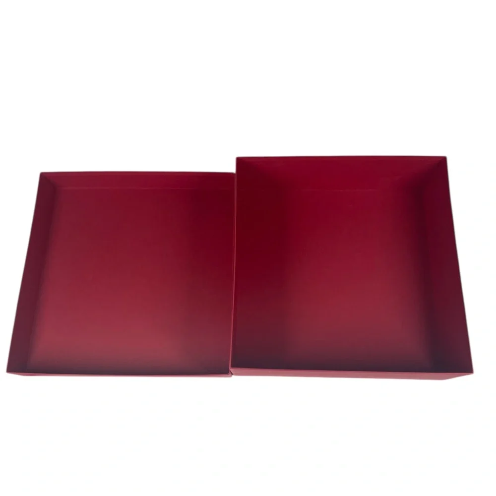 Valentino Garavani Red Ankle Boot Empty Gift Storage Box w/ Cards 12 x 12 x 4.5